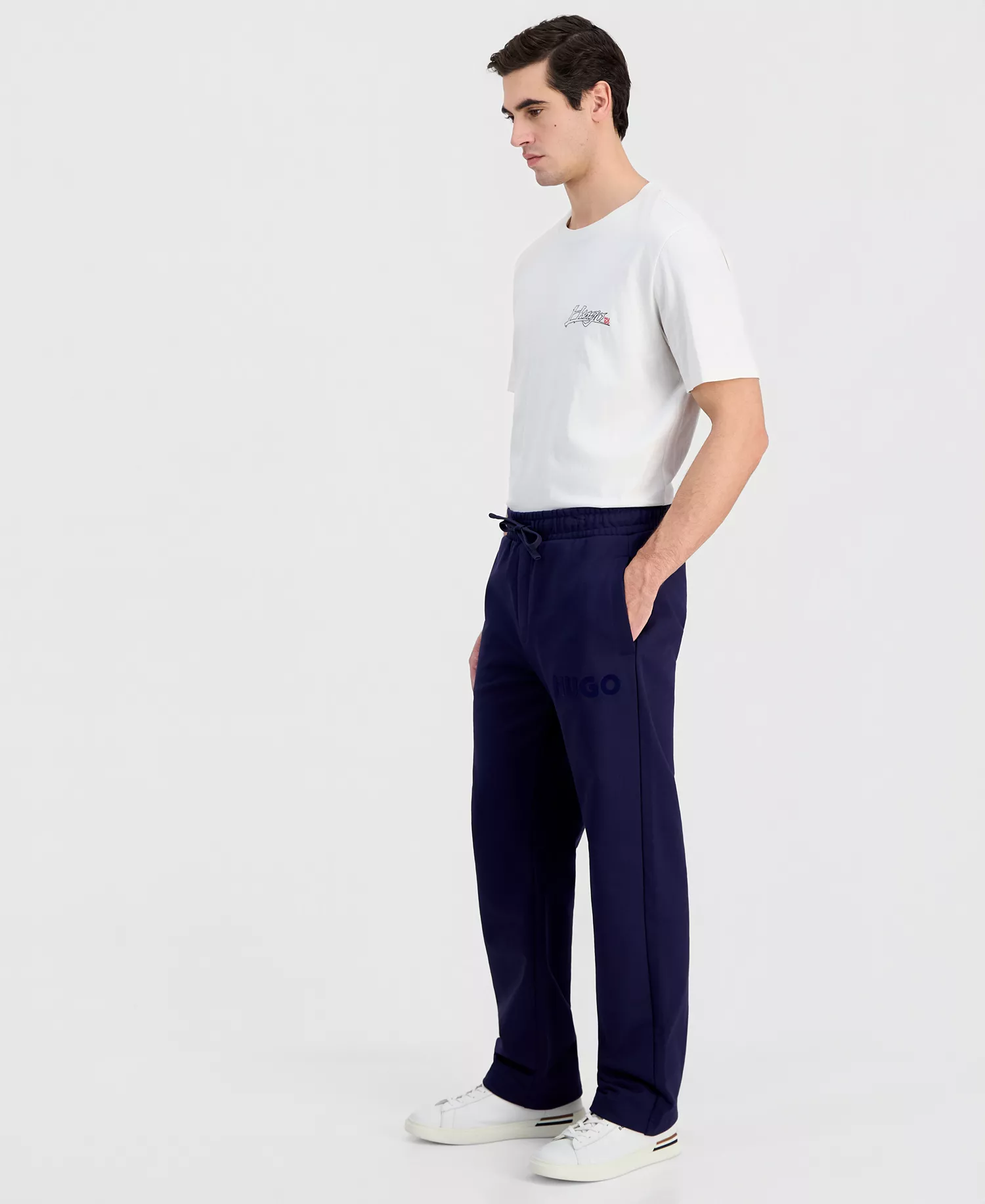 Men's Dumrulo French Terry Regular-Fit Sweatpants - NAVY - L