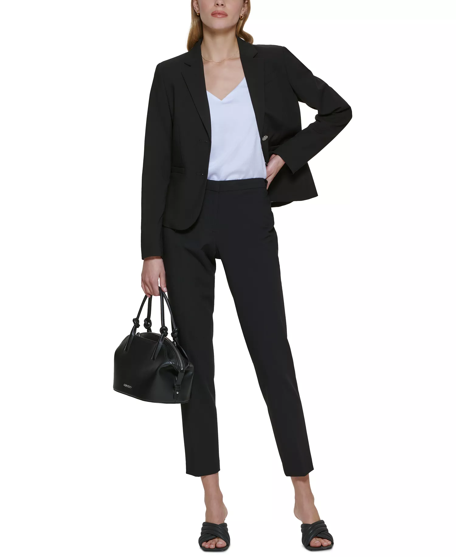 Two-Button Blazer - Black - 10