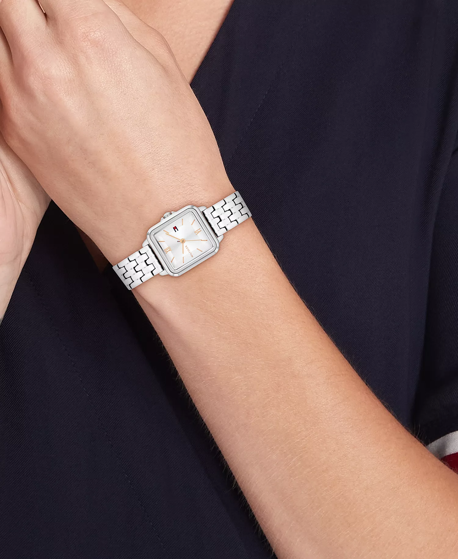 Women's Quartz Silver Tone Stainless Steel Bracelet Watch, 22.5mm - Silver - 22.5