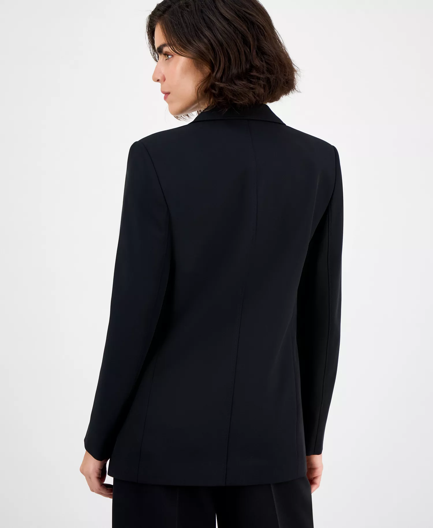 Women's One-Button Blazer - Black - 8