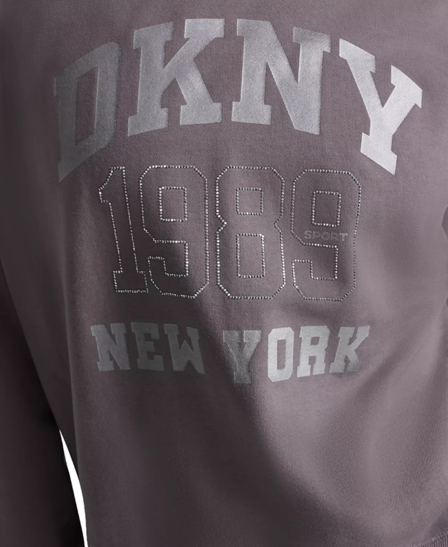 Women's Crew Neck Pull-On Sweatshirt - Mushroom - L