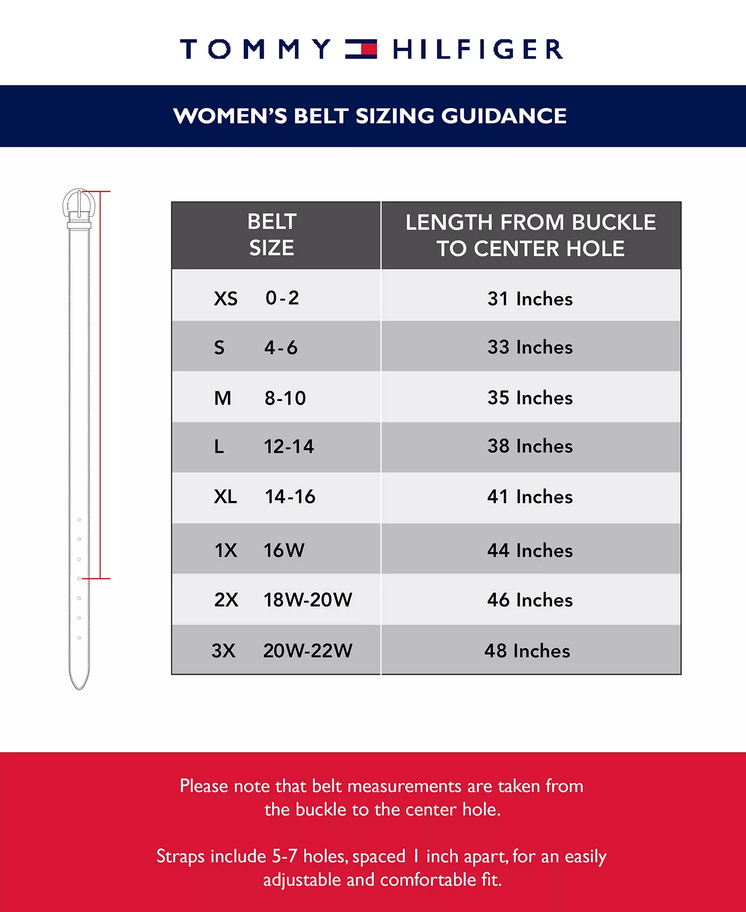 Women's Signature Leather Jean Belt - Black - 2X