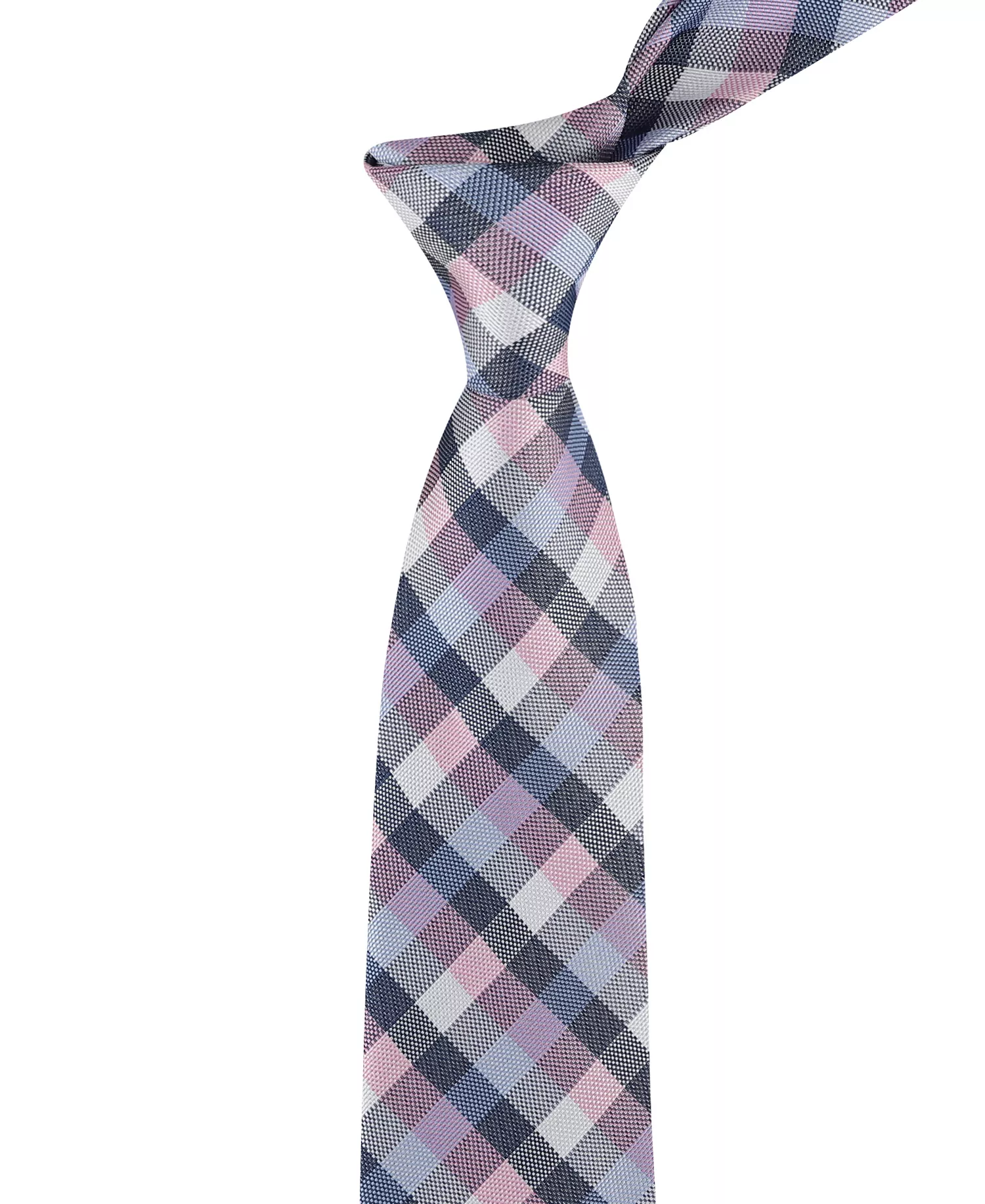Men's Holden Seasonal Plaid Pattern Tie - Pink - ONE SIZE