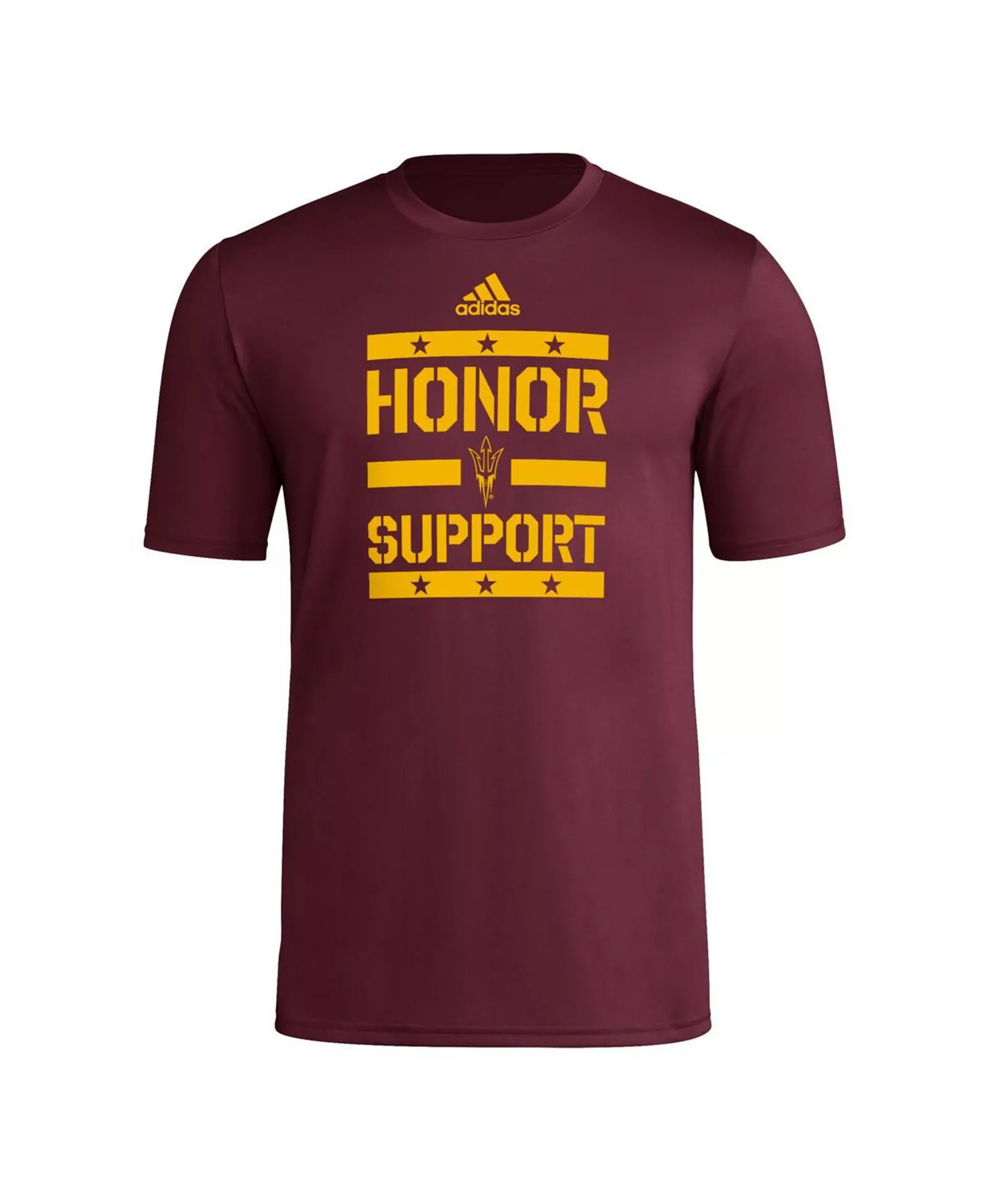 Men's Maroon Arizona State Sun Devils Honor Support Pre-Game T-Shirt - Maroon - L