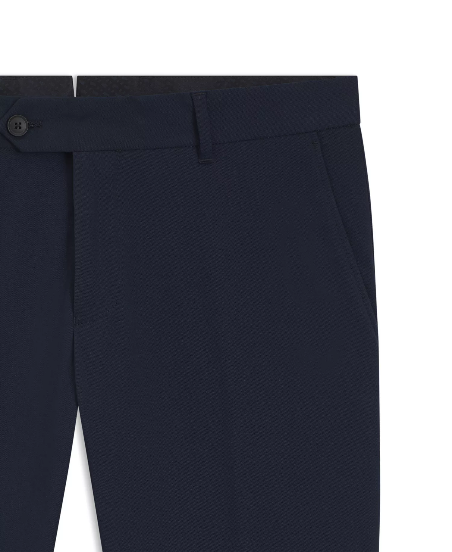 Men's Washable Stretch Cotton Slim-Fit Pants - Dark Blue - 32R