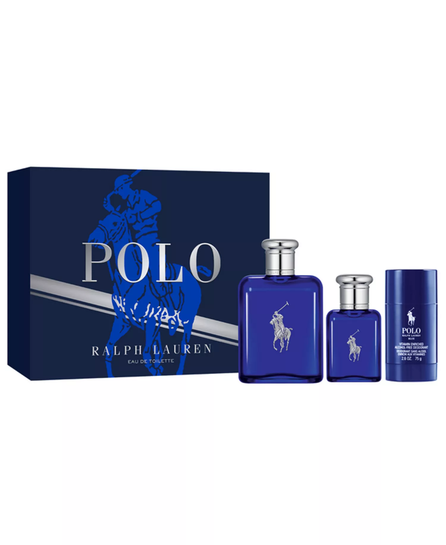 3-Pc. Polo Blue Eau De Toilette Gift Set with Deodorant - No Color - No Size