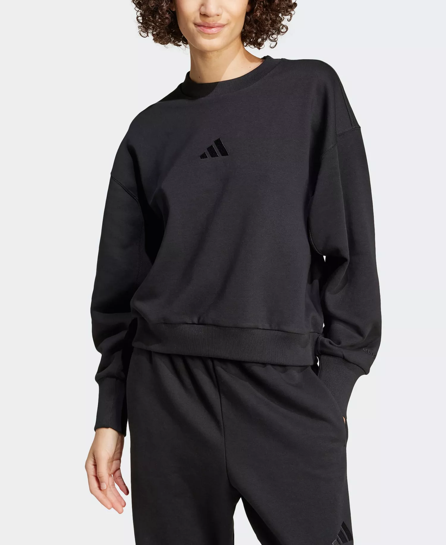 Women's All SZN Loose Fit Fleece Sweatshirt - Black - L
