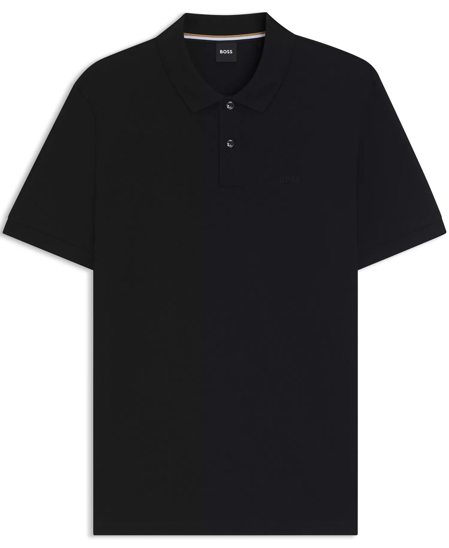 Men's Cotton Regular-Fit Polo Shirt - Black - 2XL