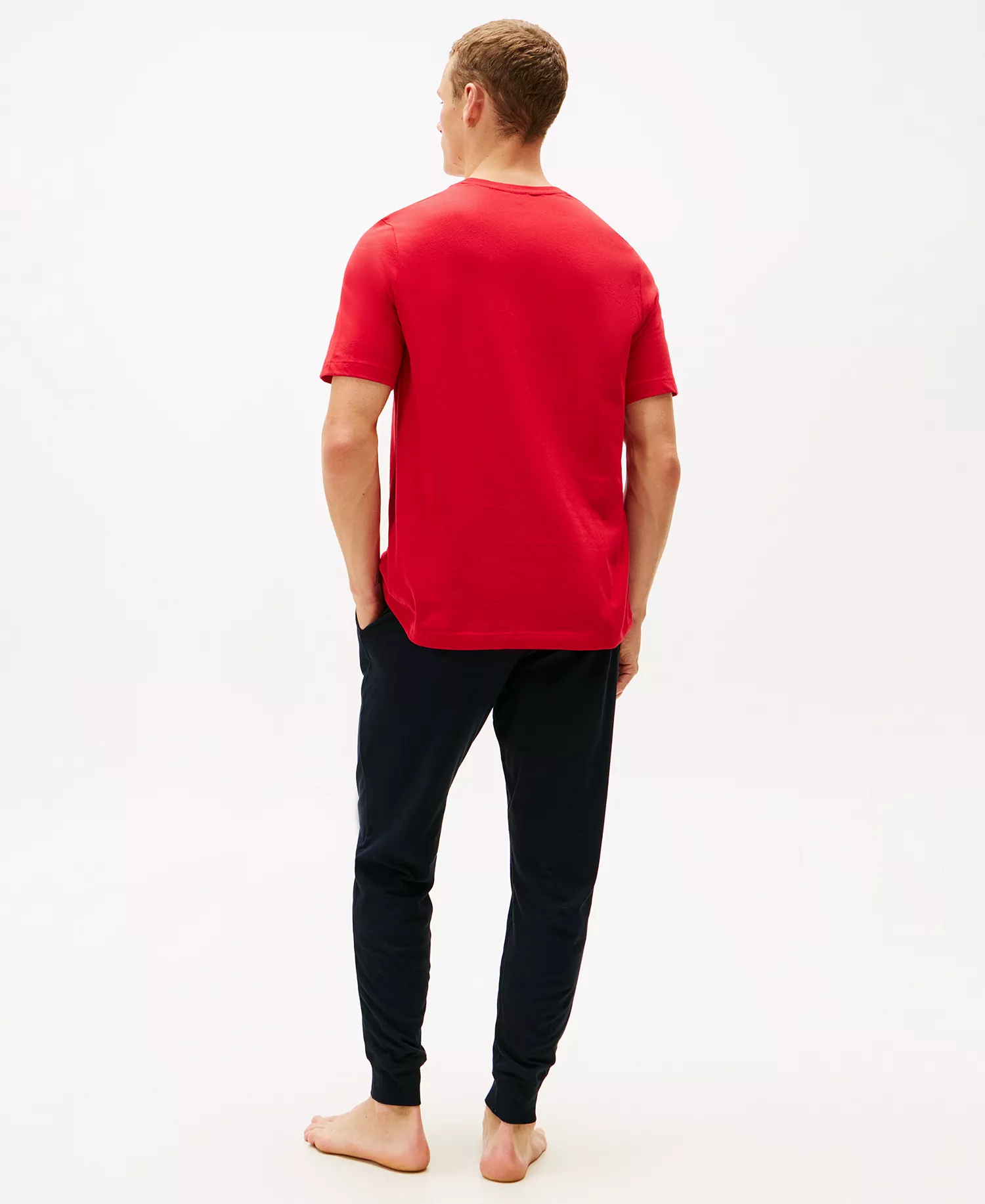 Sueded Jersey Top and Pajama Sleep, 2-Piece Set - Desert Sky - L