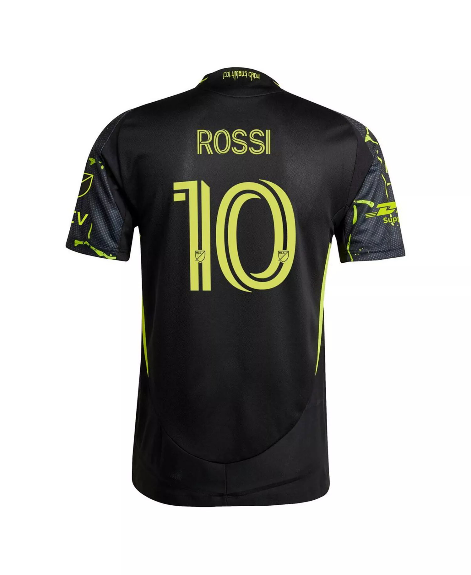Men's Diego Rossi Black Columbus Crew 2025 The Goosebumps Kit Authentic Player Jersey - Black - 2XL