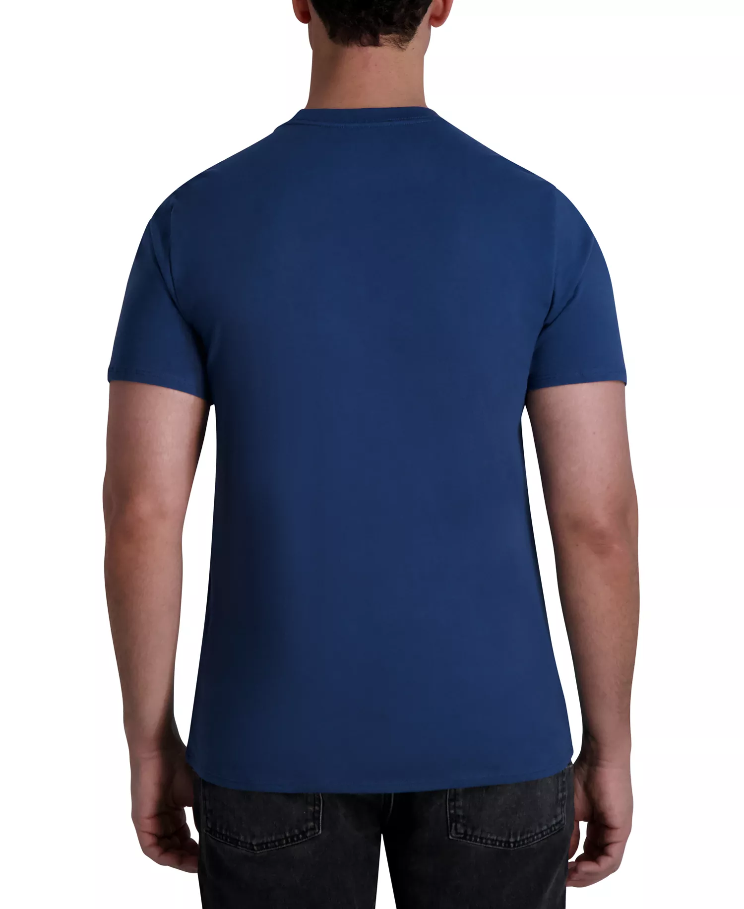 Men's Short Sleeve Crewneck Raised Camo Logo T-Shirt - Dark denim - L