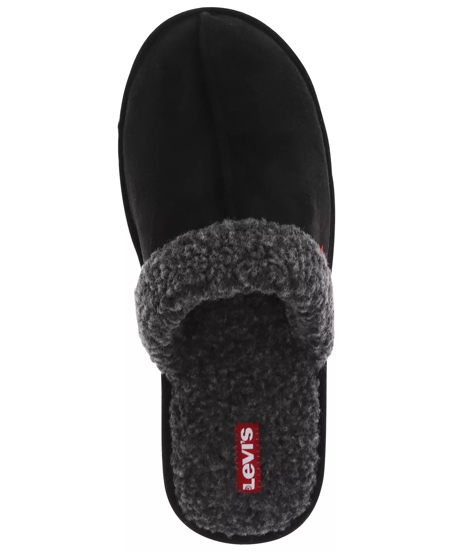 Men's Brixton Round Toe Slippers - Black/charcoal - L
