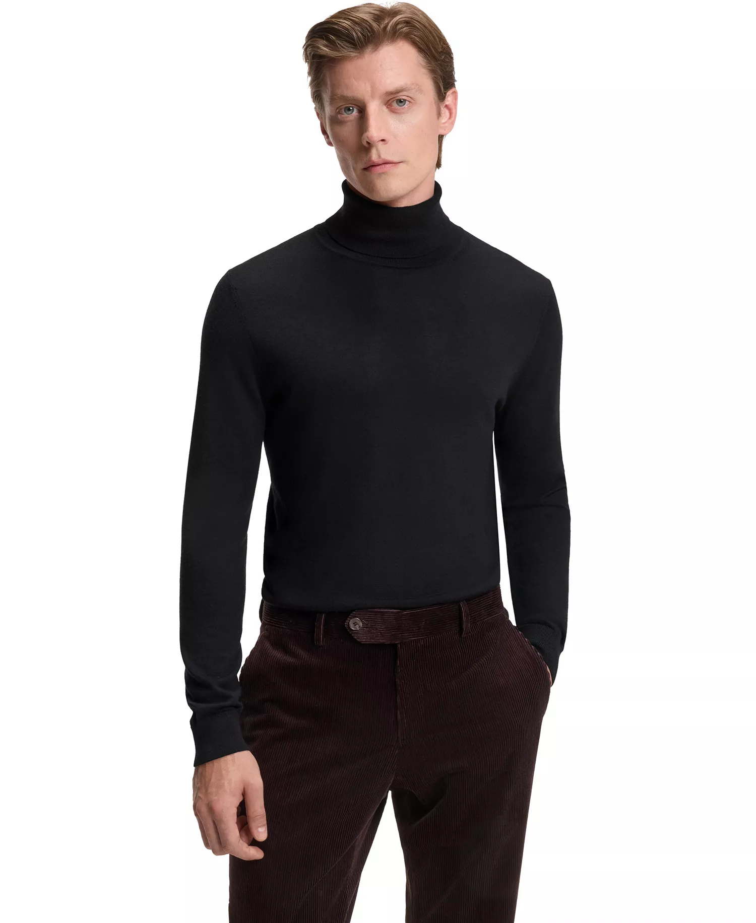 BECKHAM x BOSS Men's Cashmere Rollneck Sweater - Dark Blue - XL