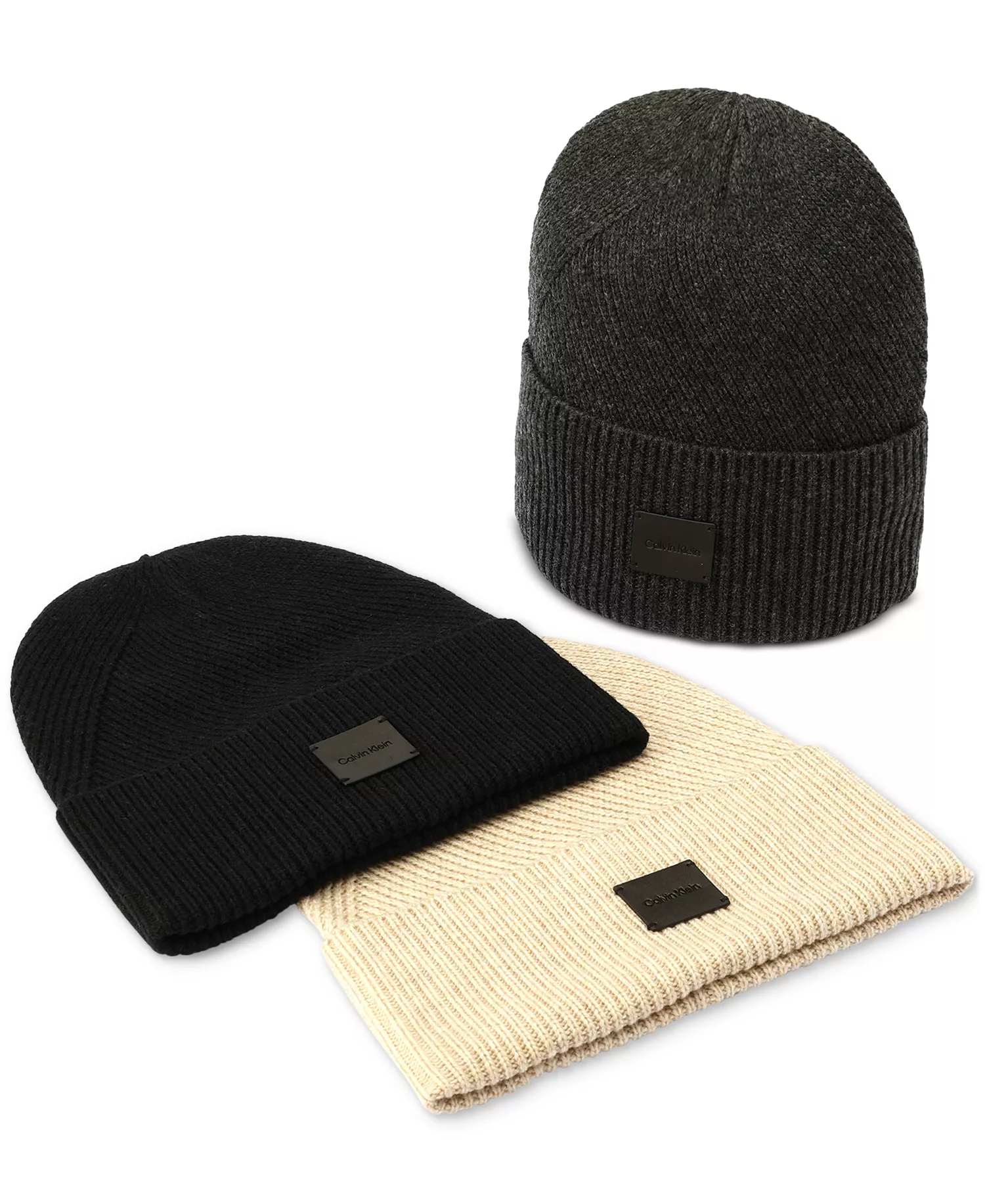 Men's Side Transfer Cuff Beanie - Black - ONE SIZE