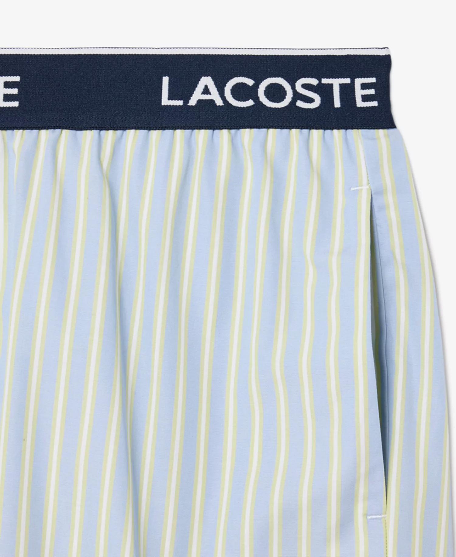 Men's Loungewear Striped Straight-Fit Shorts - Aphylla/Birch-white - L