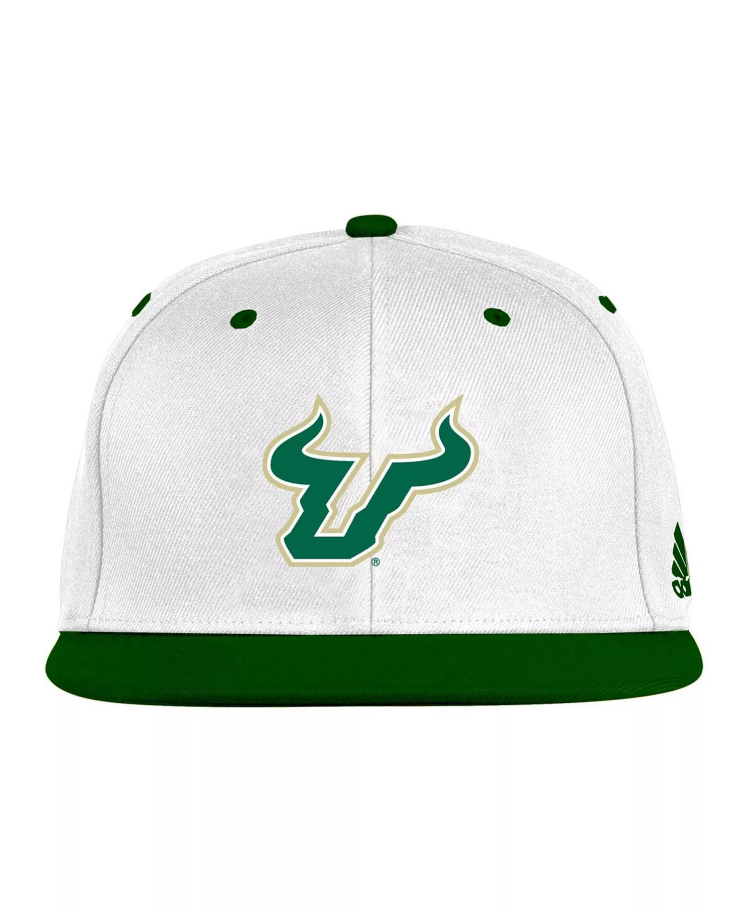 Men's White/Green South Florida Bulls On-Field Fitted Hat - White, Green - L/XL