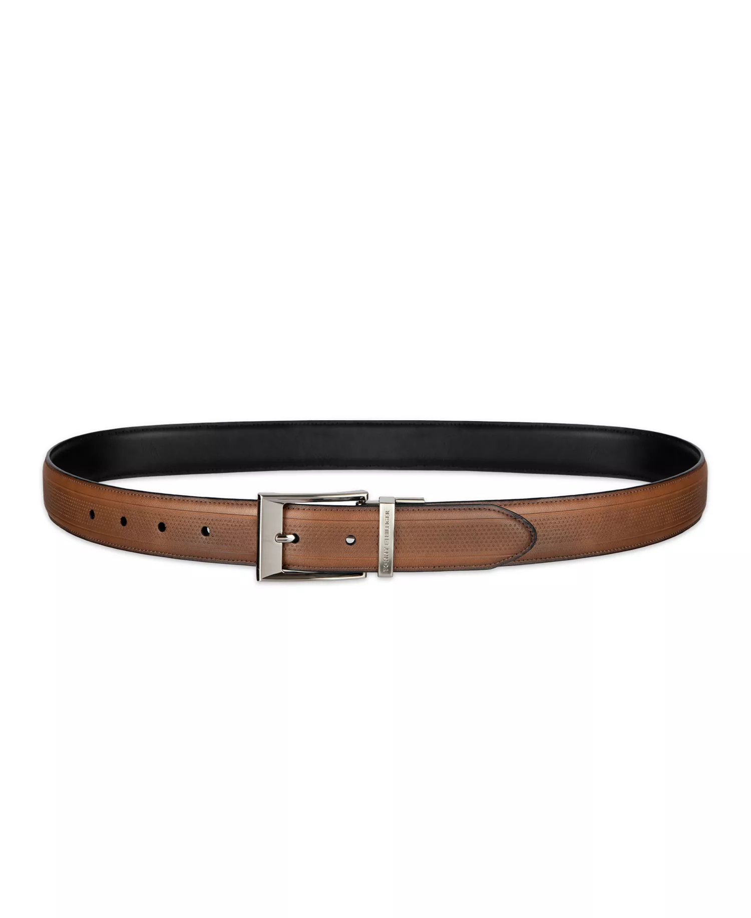 32MM STRETCH BELT - Tan/black - L (38-40)