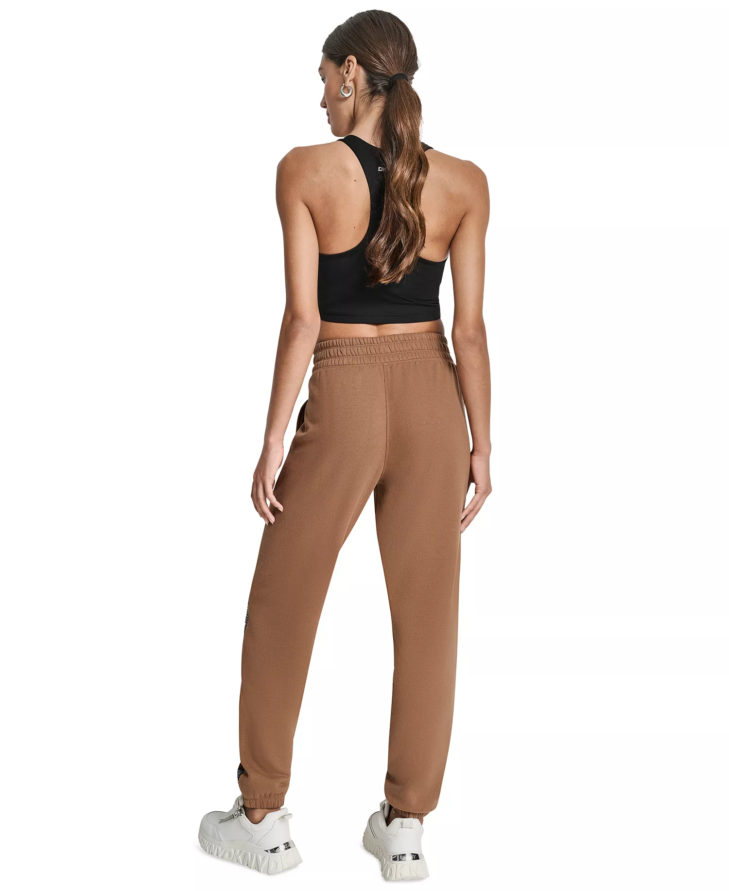 Women's Outline Logo High-Rise Jogger Pants - Burnt Sugar - L