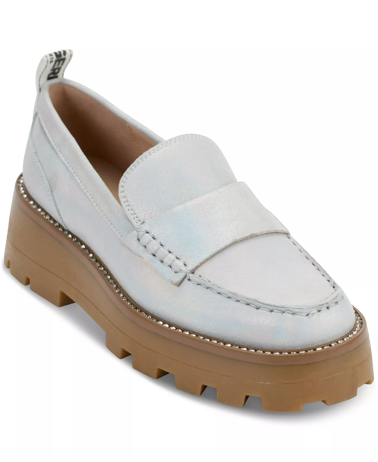 Women's Maysun Slip-On Platform Lug Sole Loafer - Silver - 11M