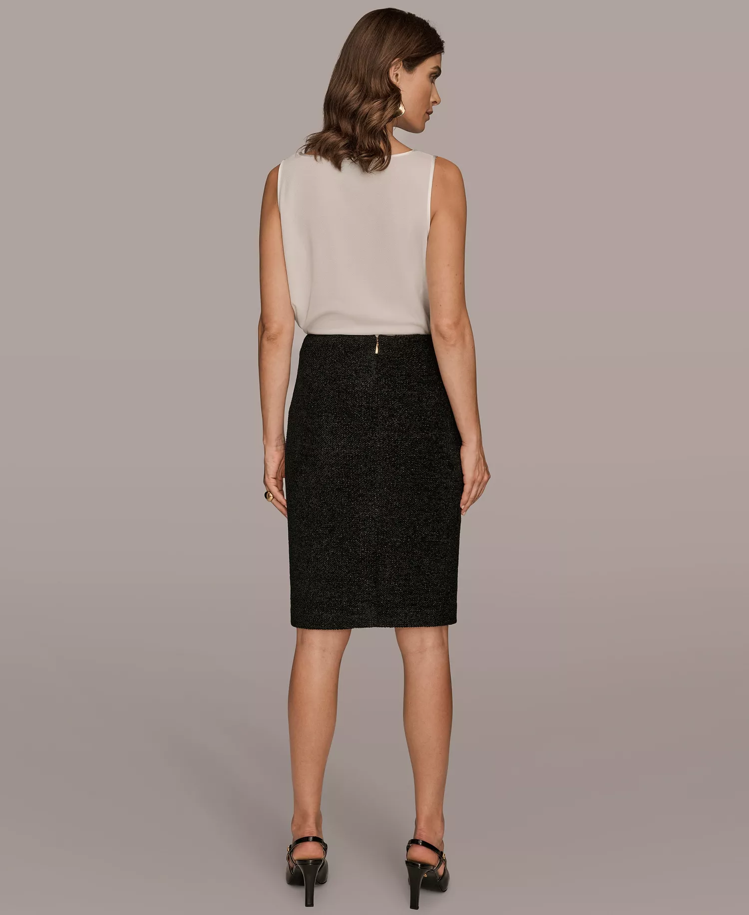 Women's Novelty Mini Skirt, Regular & Petite - Black/gold - 6