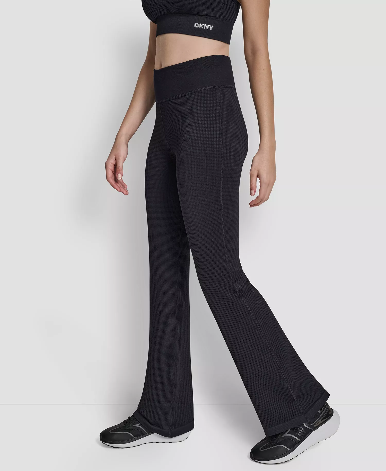 Women's Super High Waist Flare Pants - Black - L