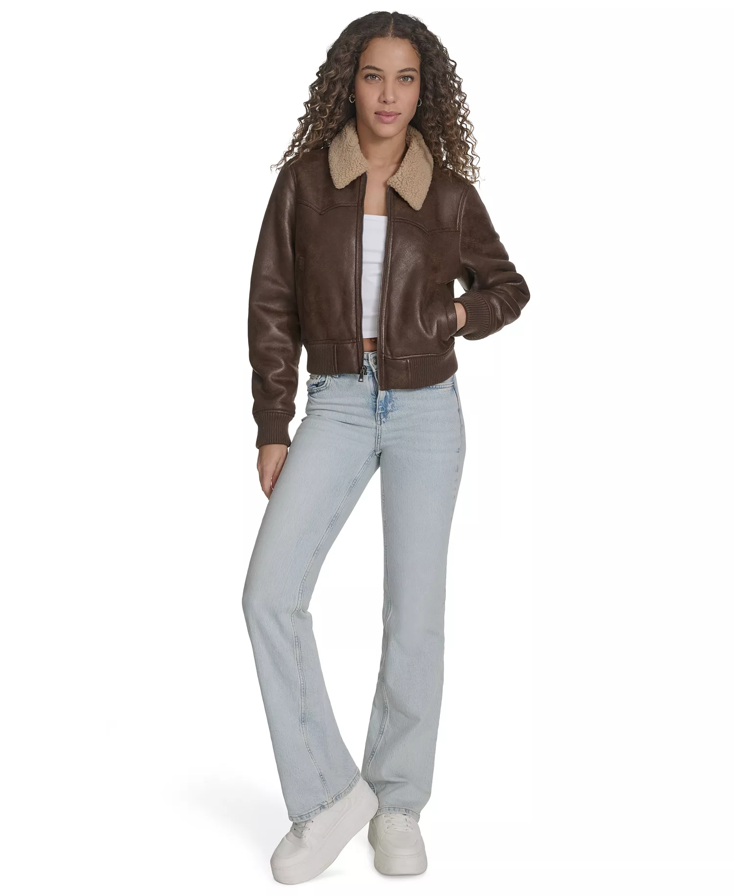 Women's Long Sleeve Western Jacket - Almond Milk - L