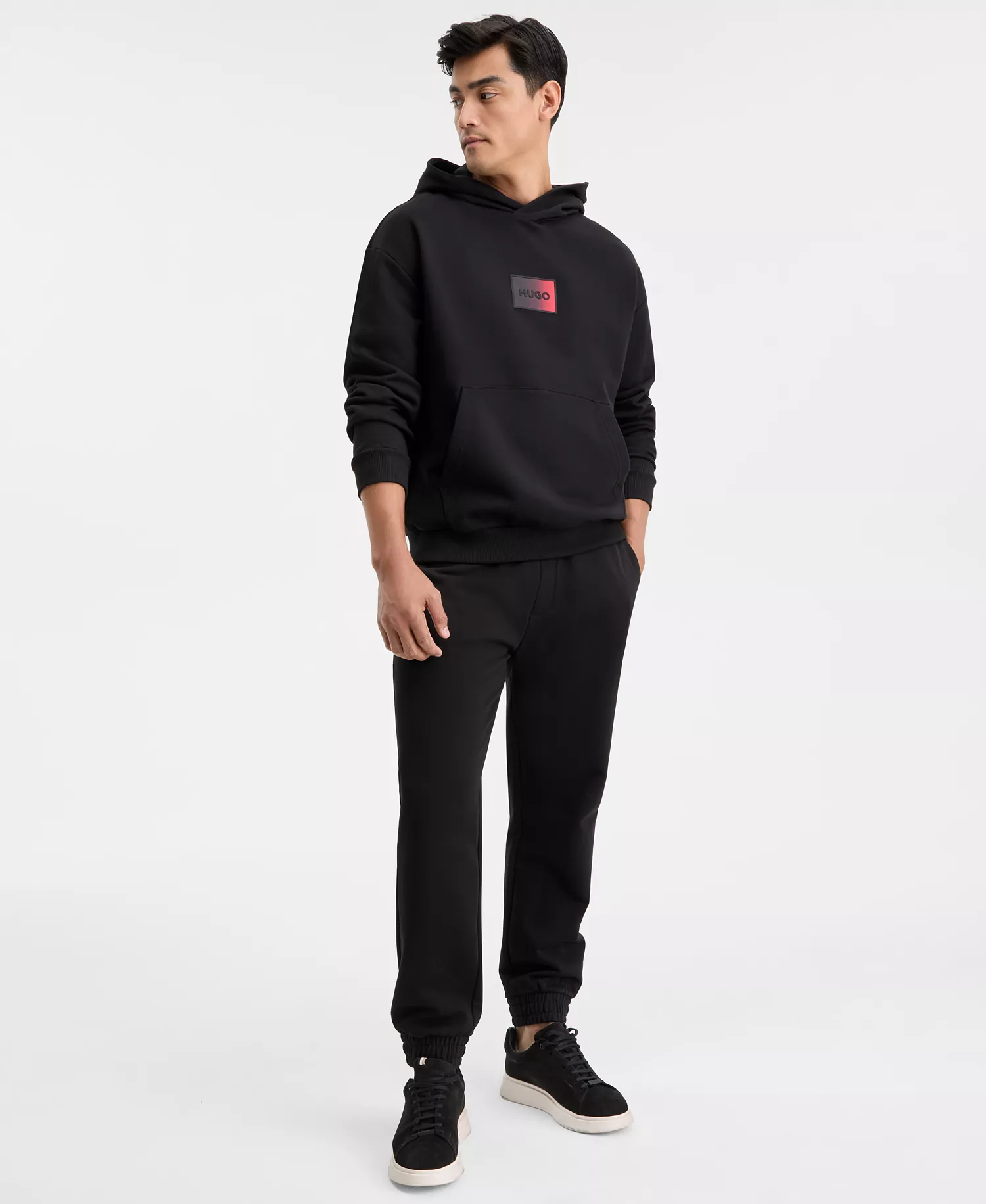 Men's Danohood Long-Sleeve Logo Hoodie - Black - 2XL