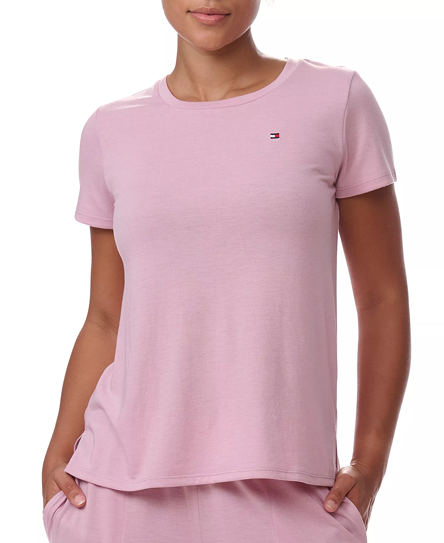 Women's Short-Sleeve Crewneck Sleep Tee - Breezy Orchid - L