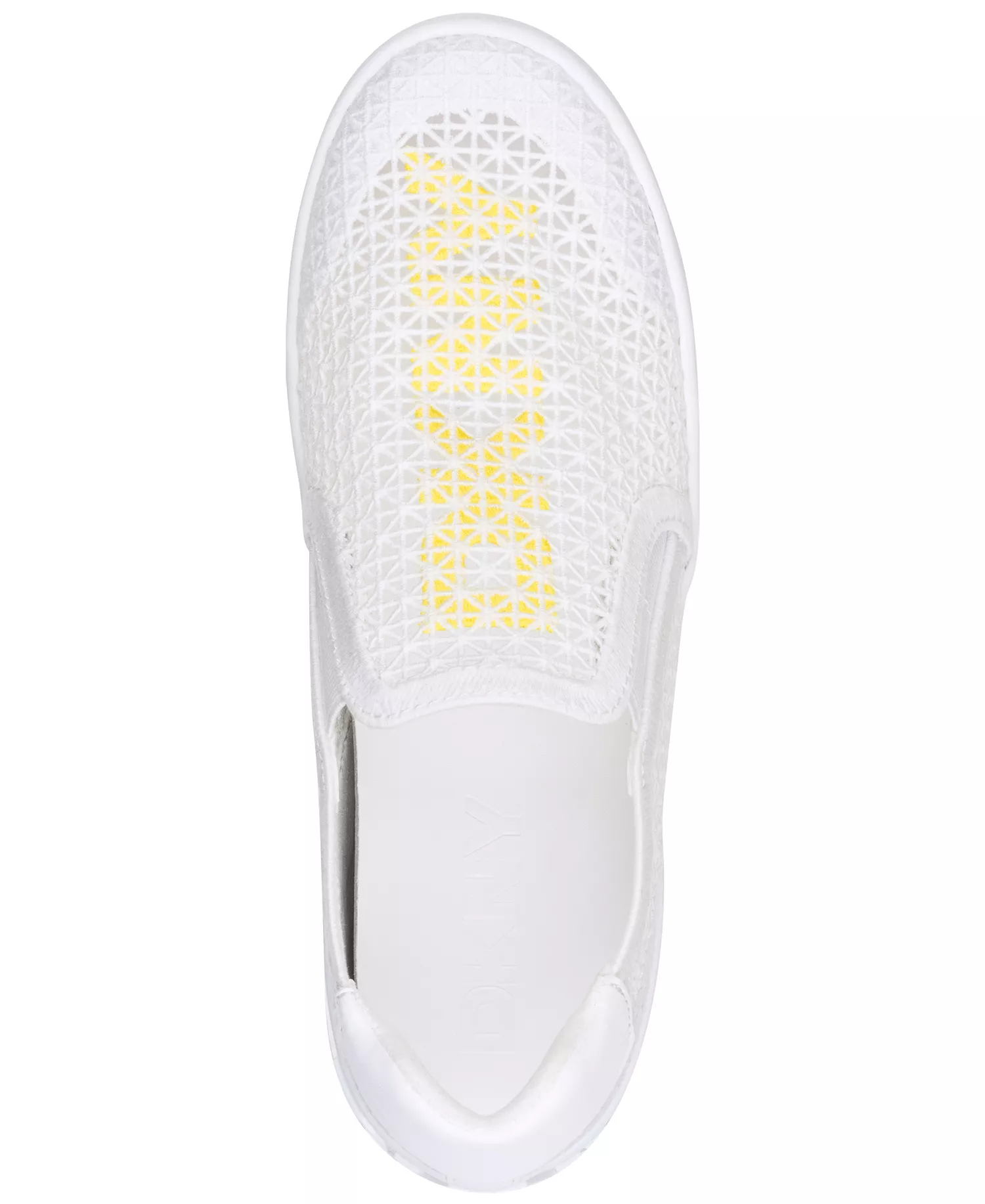 Women's Marta Knit Slip-On Sneakers - White/Yellow - 10M