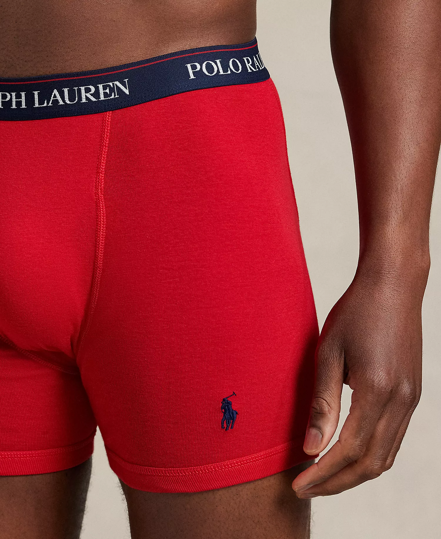 Men's 3-Pack Classic Fit Boxer Briefs - Red/Cross Country Horseshoe/Andover Heather - L