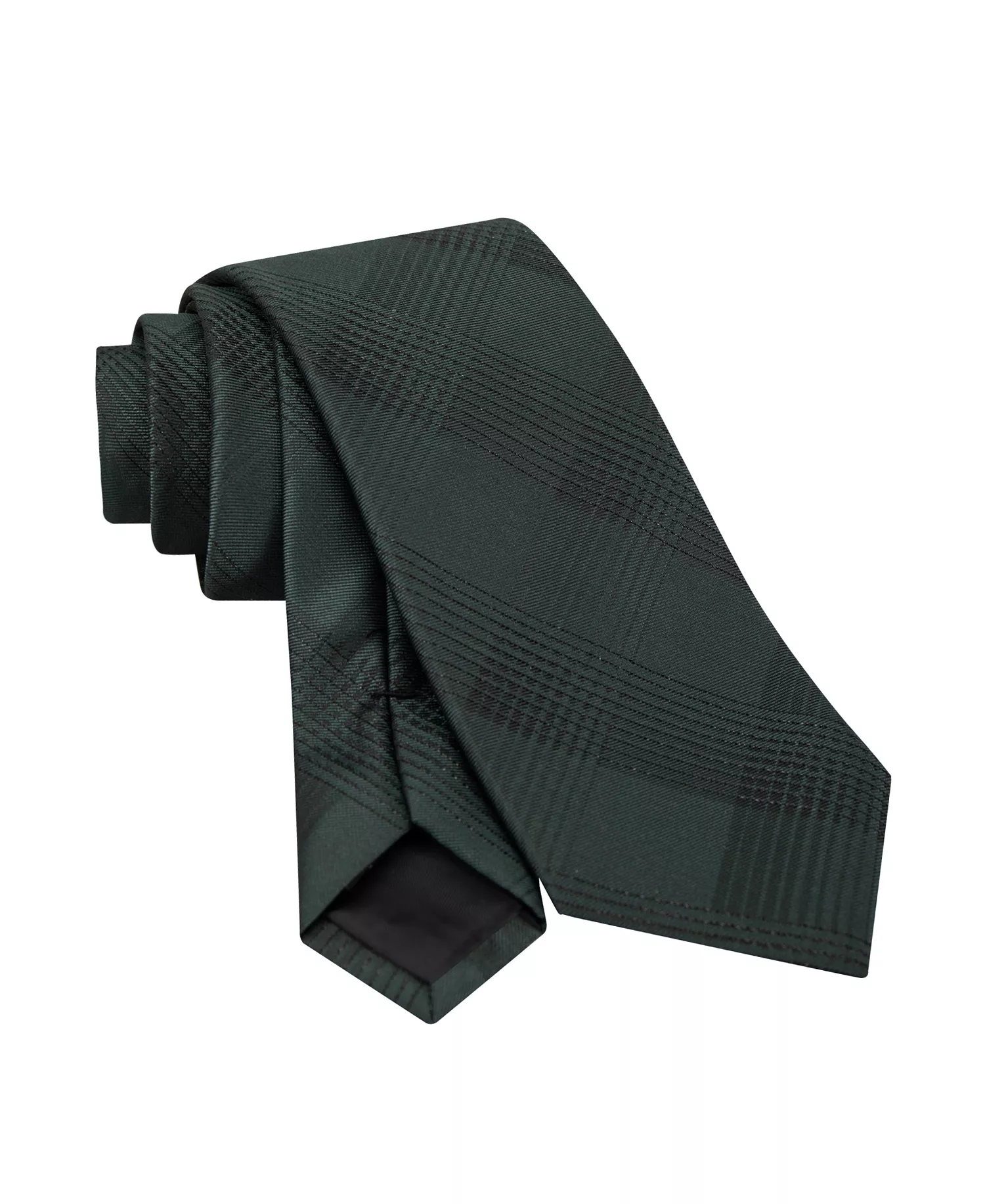 Men's Evelyn Lurex Plaid Tie - Olive - ONE SIZE