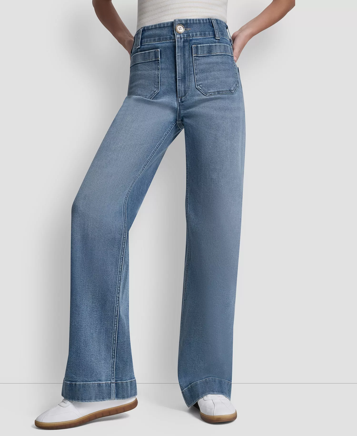 Petite High-Rise Wide Leg Jeans - Baxter - 24P