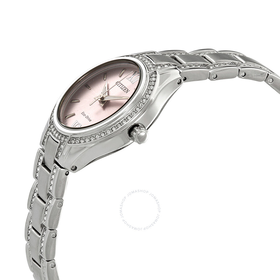 Citizen Crystal Pink Dial Ladies Watch