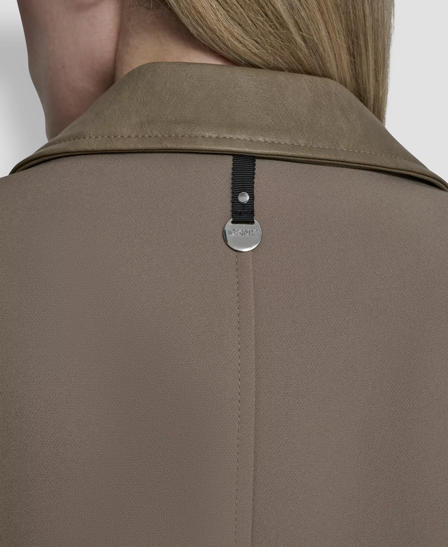 Women's Tech Sport 4-Button Topper Jacket, Techy Sport Button-Up Vest Top and Zipper Back Mini Skirt - Taupe - 0