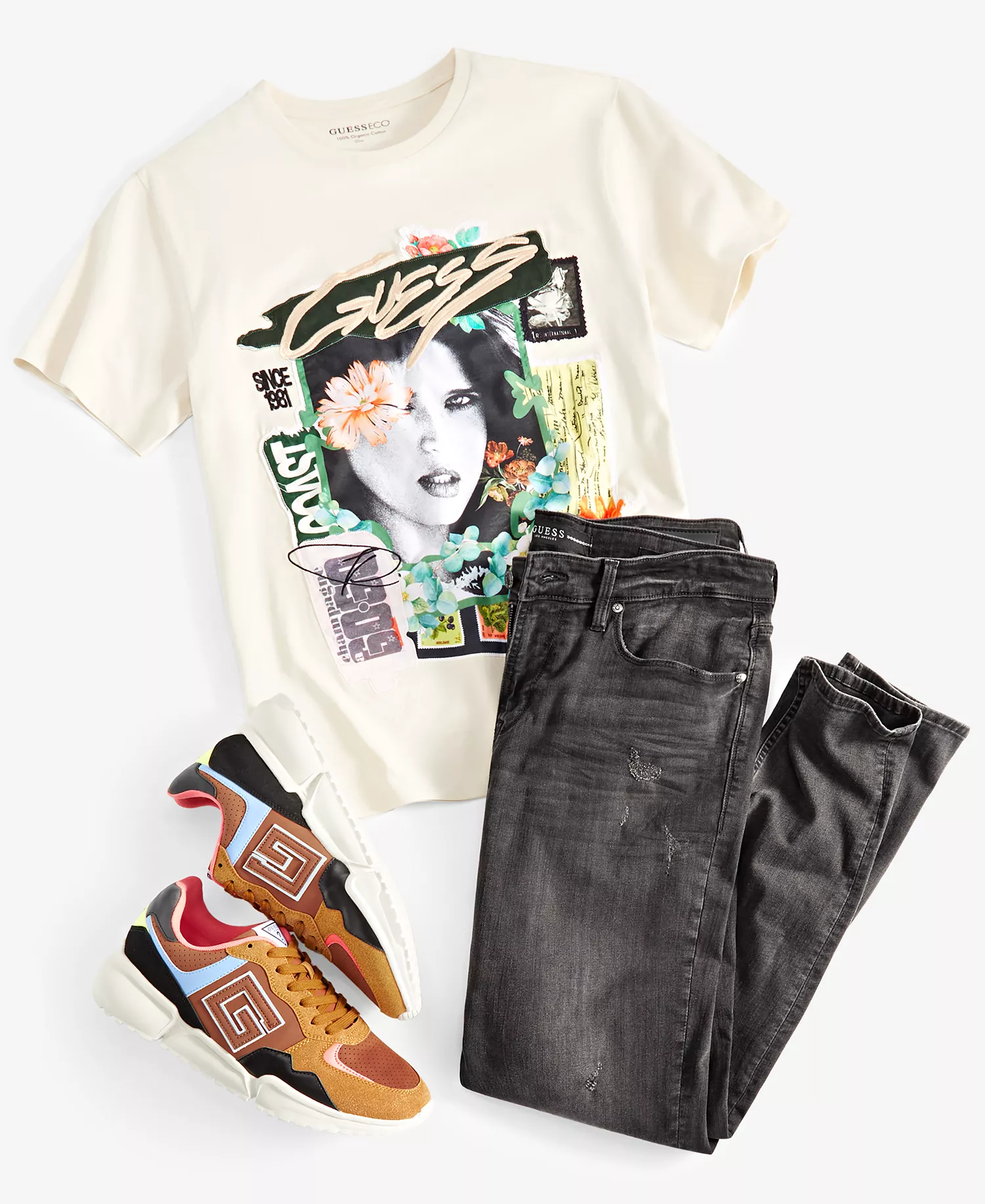 Men’s Distressed Slim Tapered Fit Jeans - Idaho - 29 - 30