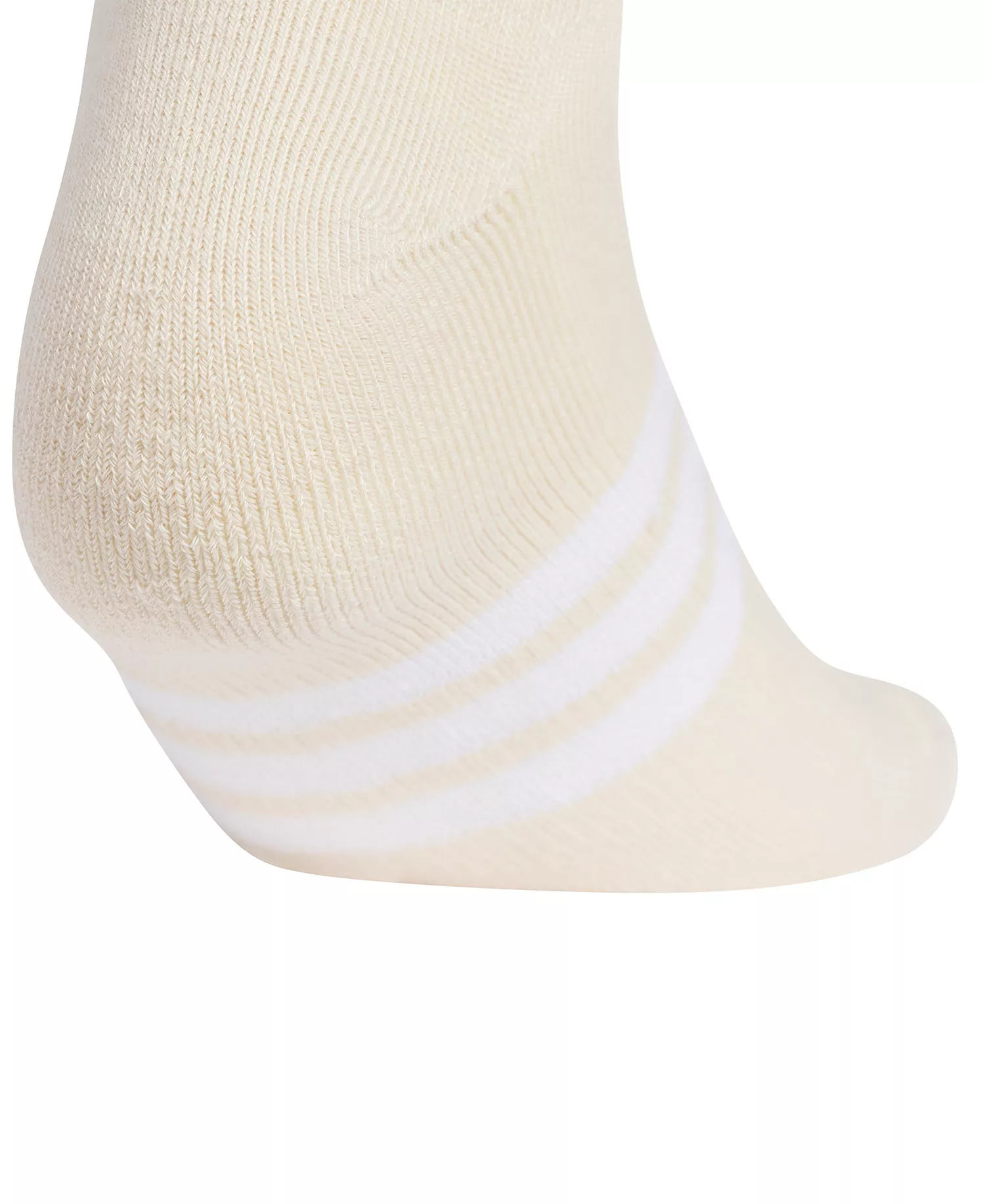 Women's Athletic Cushioned Stripe Socks, 3-Pack - Crystal Linen Beige/white/chalky Brown - ONE SIZE