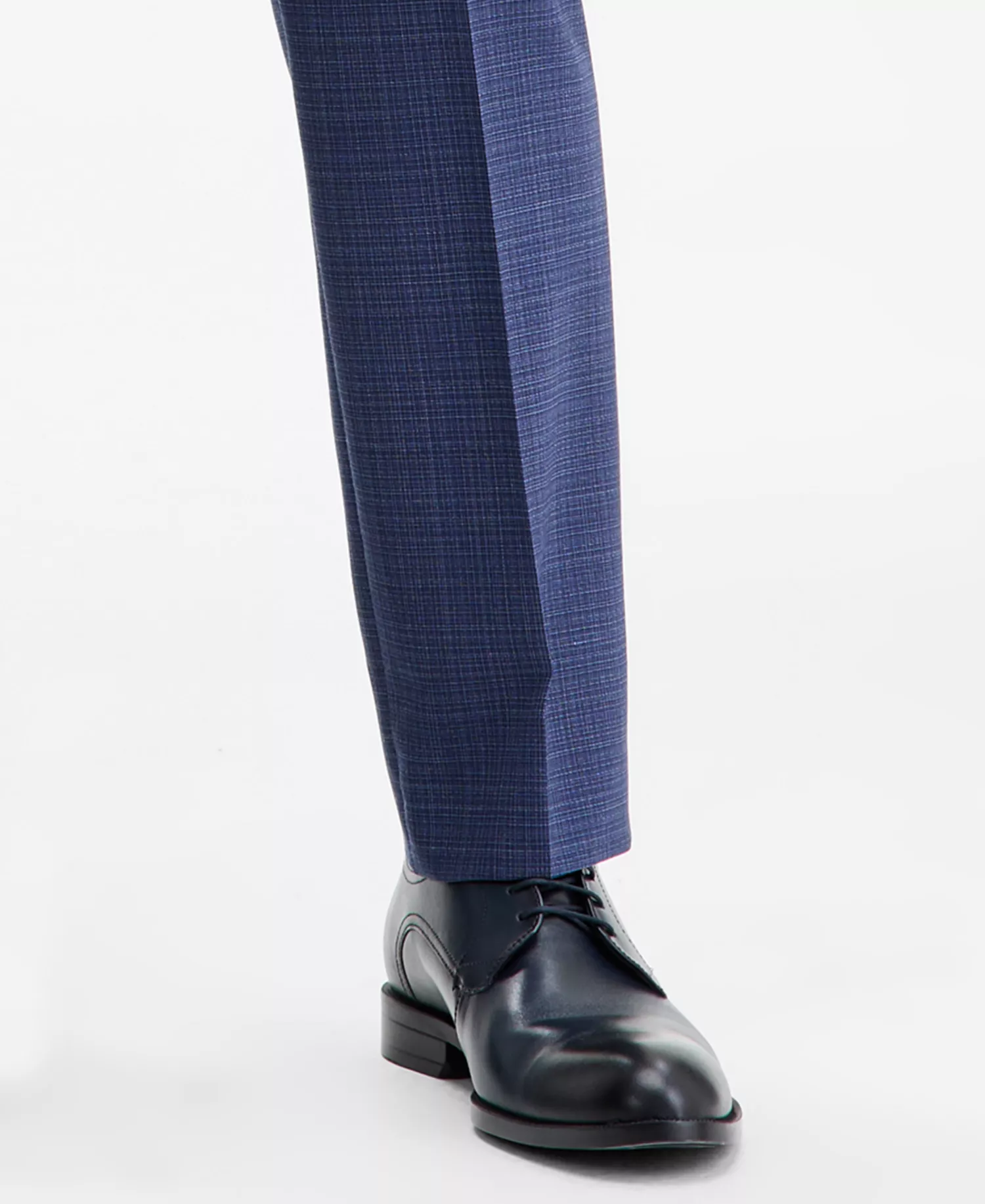 Men's Modern-Fit Plaid Suit Separates  - Dark Blue - 30R