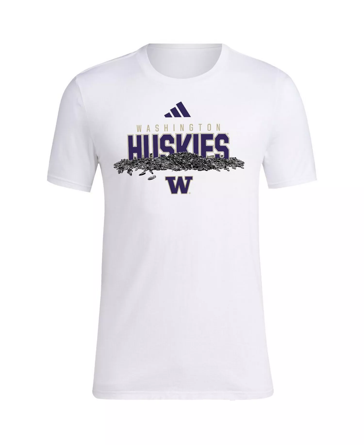 Men's White Washington Huskies Baseball Sunflower Seeds T-Shirt - White - 2XL