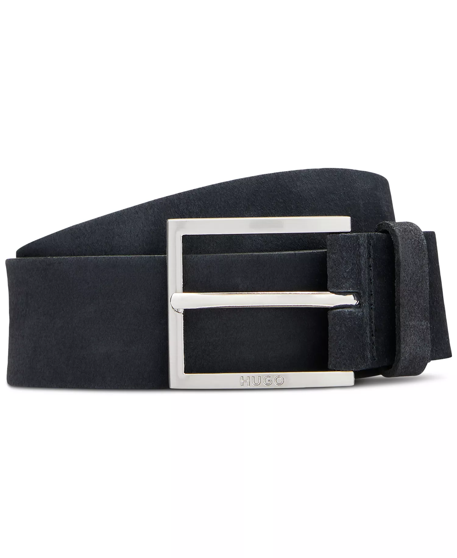 Hugo Boss Men's Sized Suede Belt - Black - 30