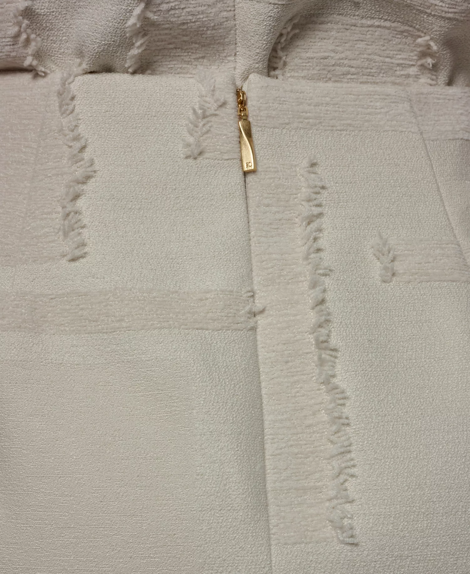 Petite Round Neck Crop Top and Pencil Skirt - Natural - 0P