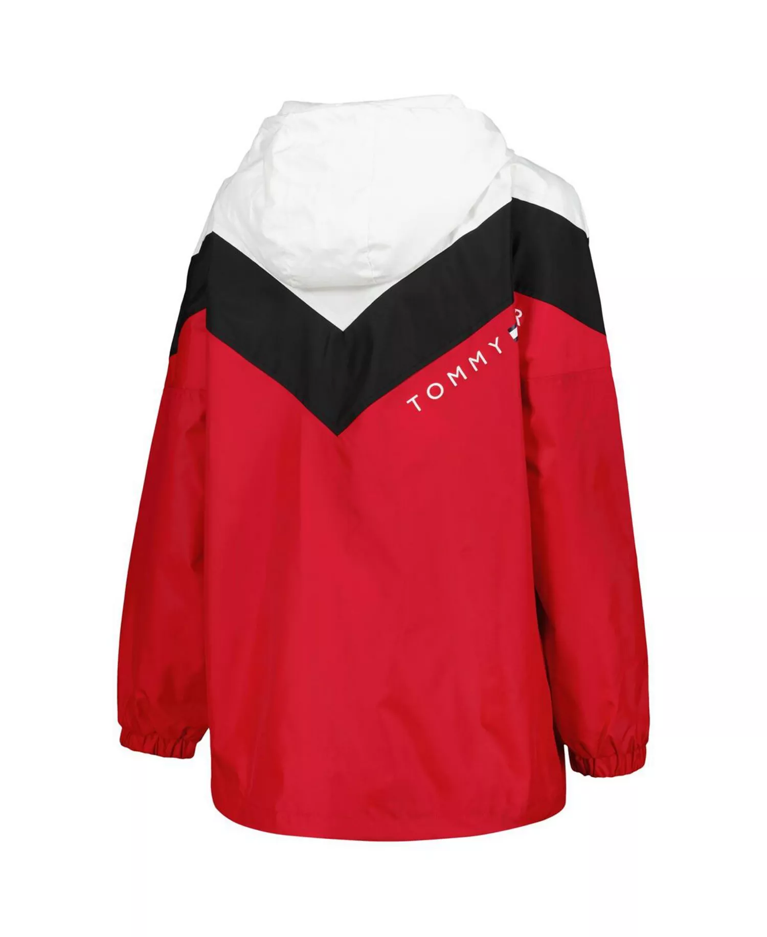 Women's Black, Red Chicago Blackhawks Staci Half-Zip Windbreaker Jacket - Black, Red - L