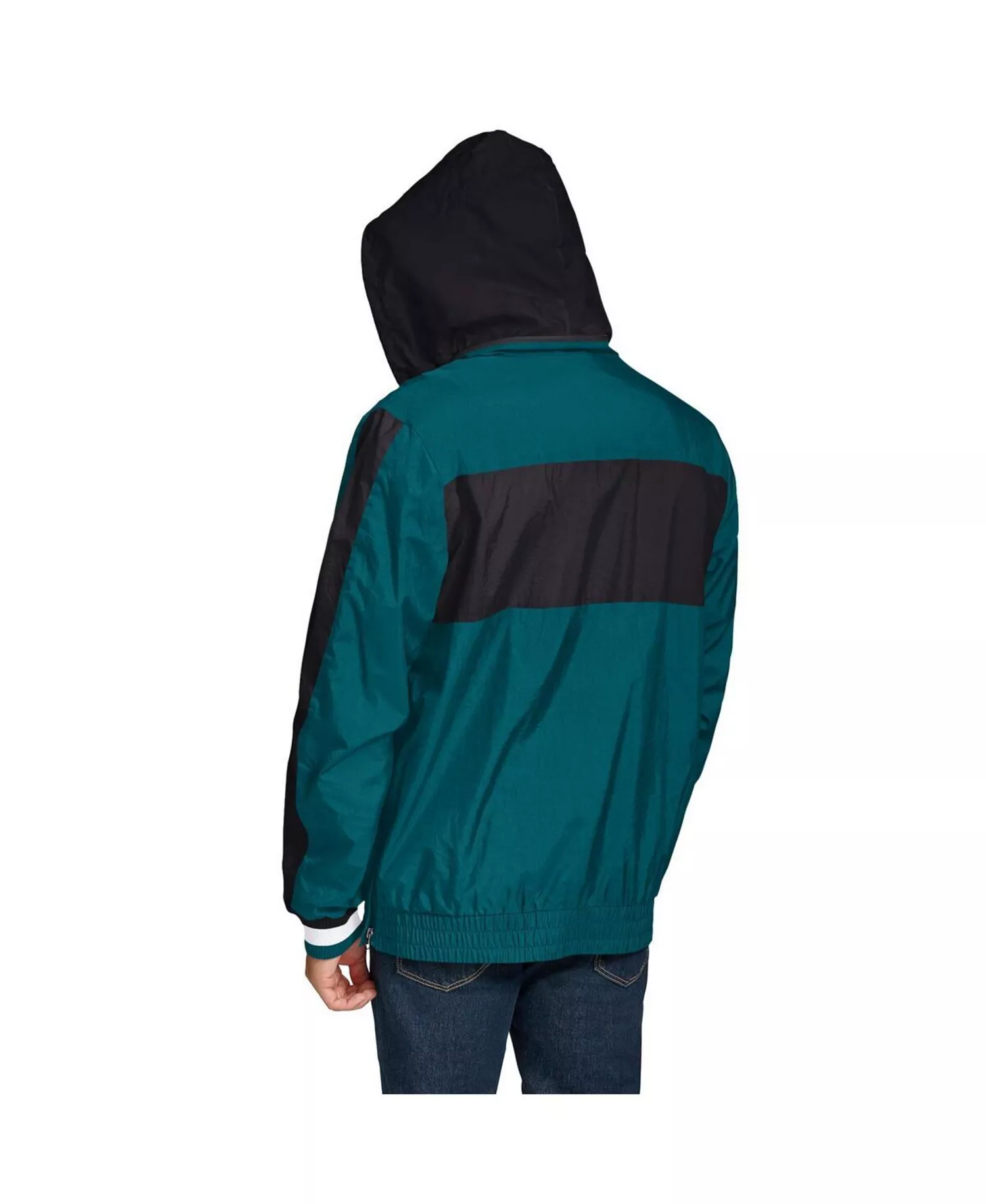 Men's Green Philadelphia Eagles Gael Lightweight Half-Zip Hoodie Jacket - Green - L