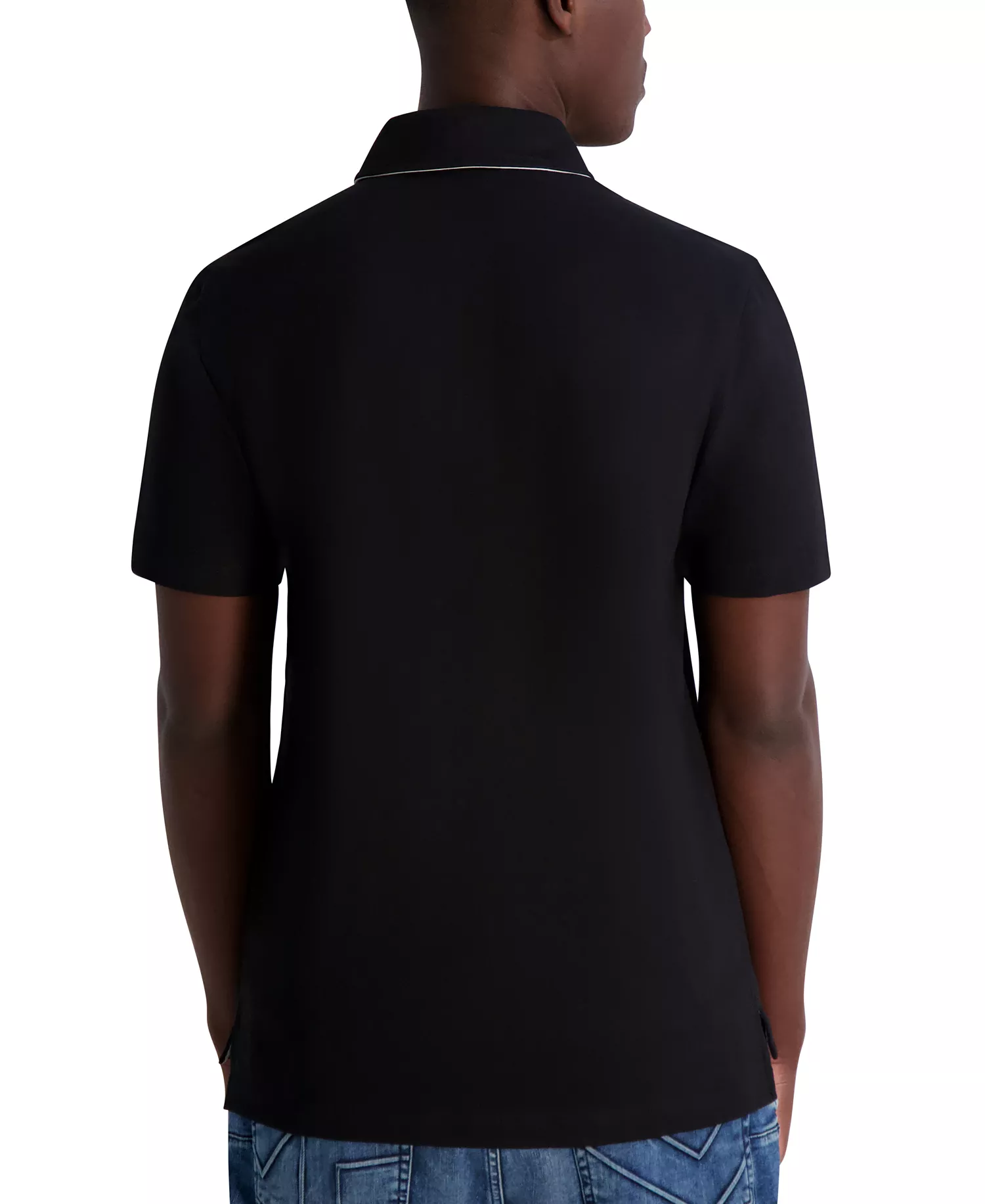 Men's Logo Polo Shirt - Black - L