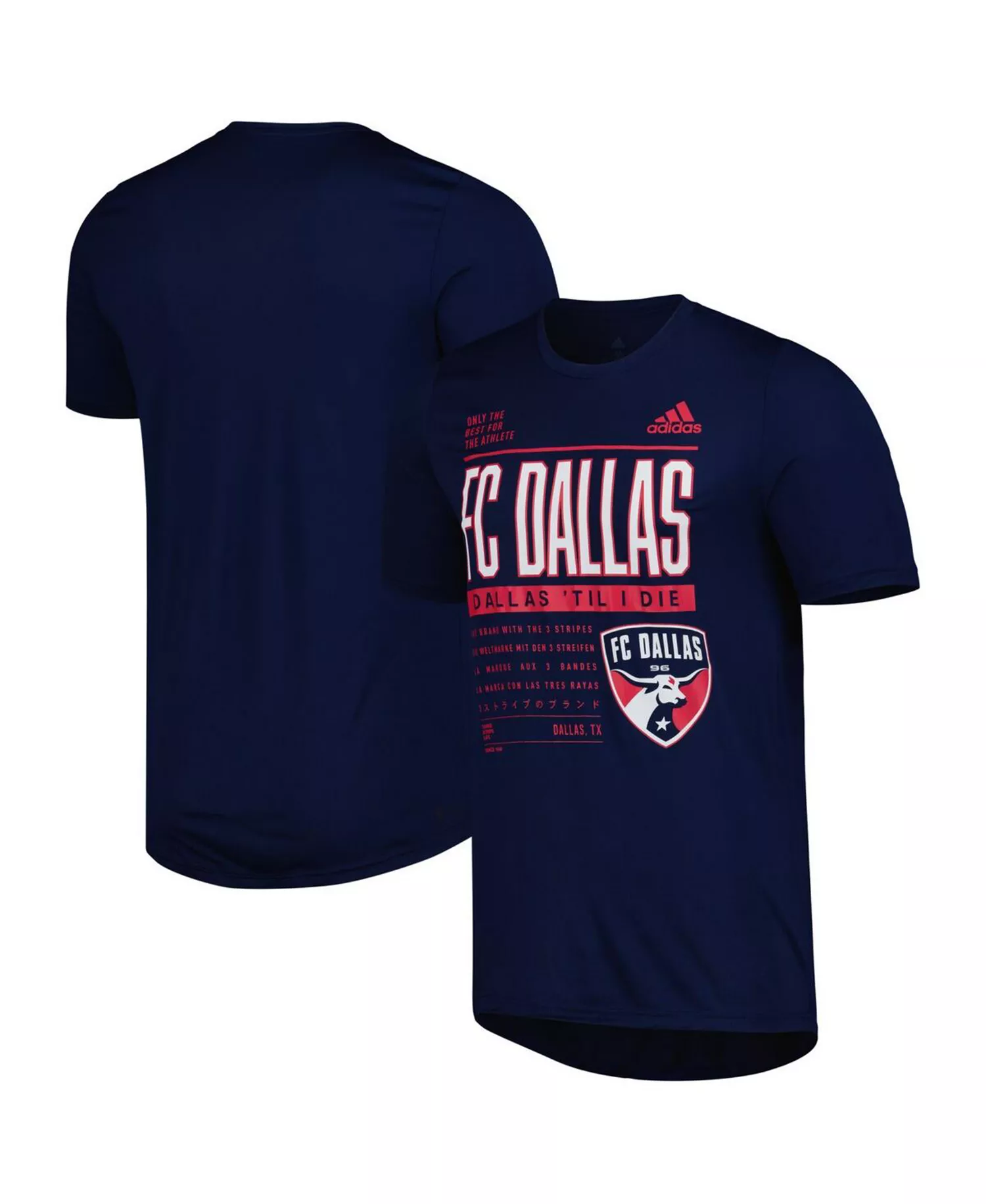 Men's Navy FC Dallas Club DNA Performance T-shirt - Navy - S
