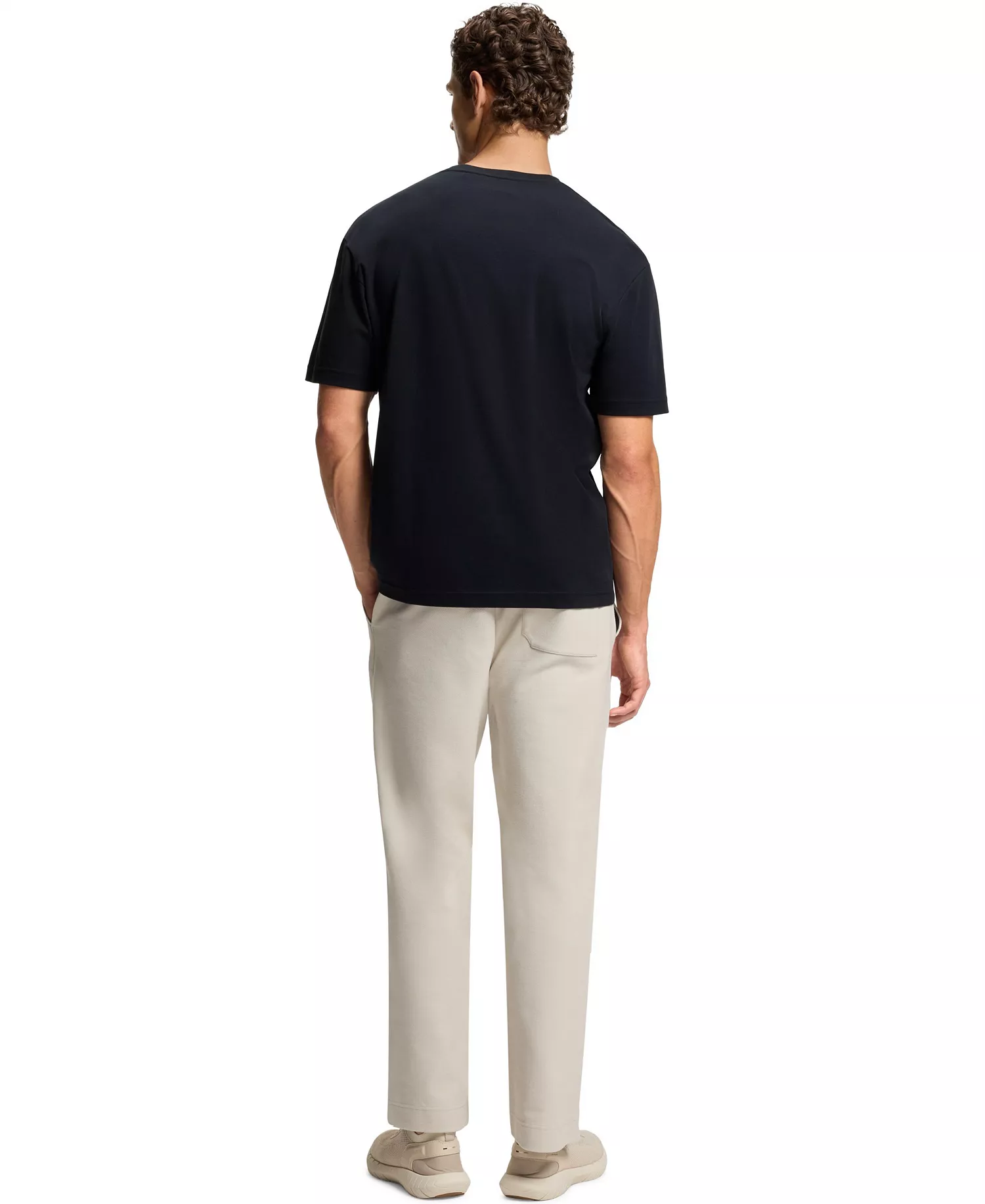 Men's Tennis Artwork Pima-Cotton T-Shirt - Dark Blue - L