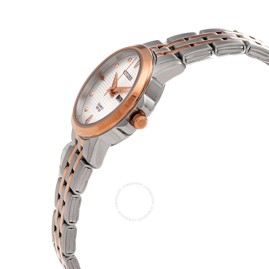 Citizen Quartz Silver Dial Two-tone Ladies Watch