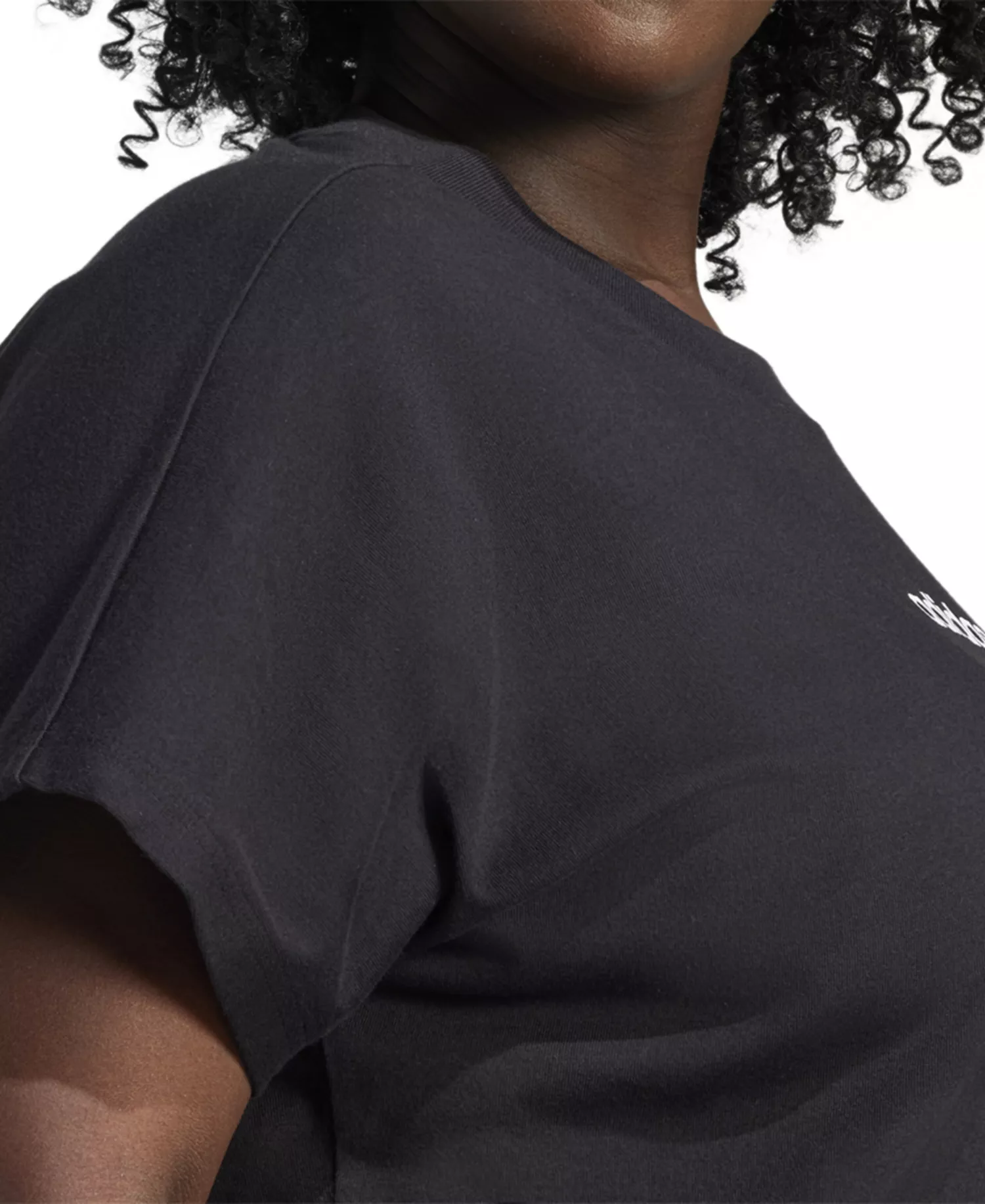 Plus Size Cotton The Essentials Crewneck T-Shirt - Black - 1X