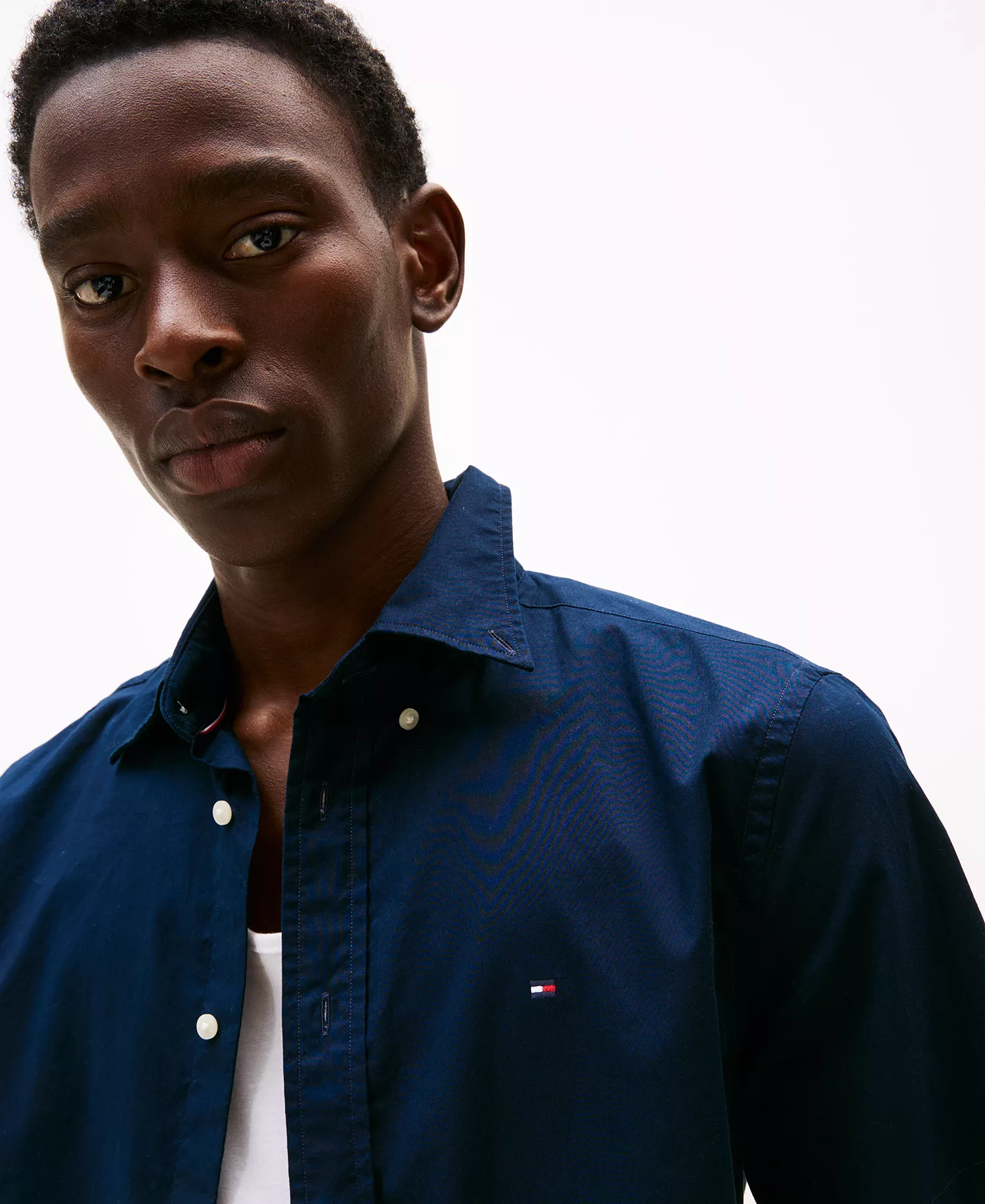 Men's Short Sleeve Flex Poplin Regular Fit Shirt - Desert Sky - 3XL