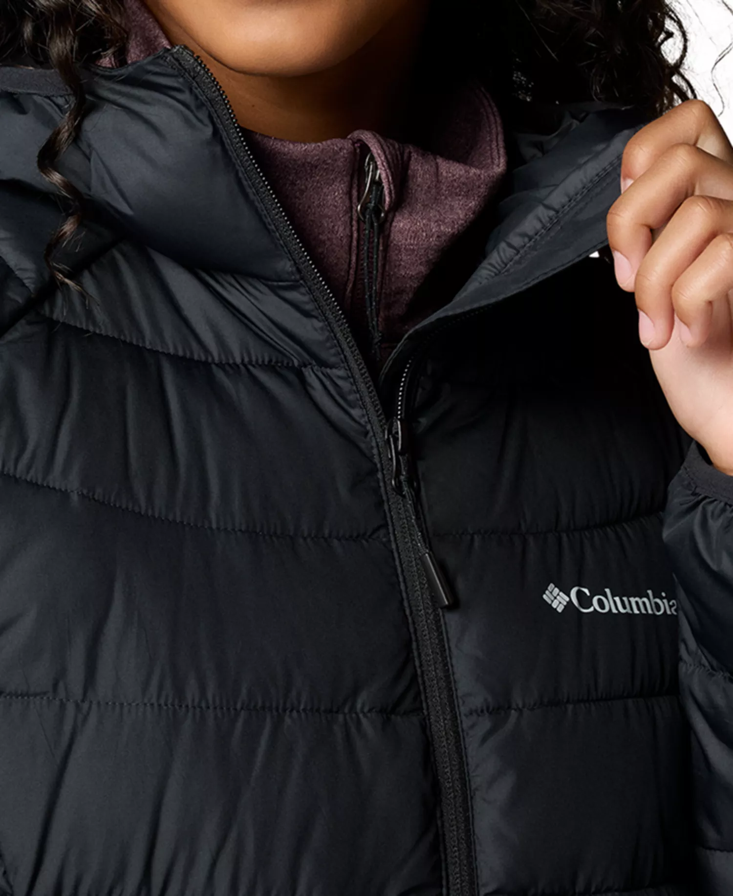 Women's Powder Lite II Insulated Puffer Mid Jacket - Black - M