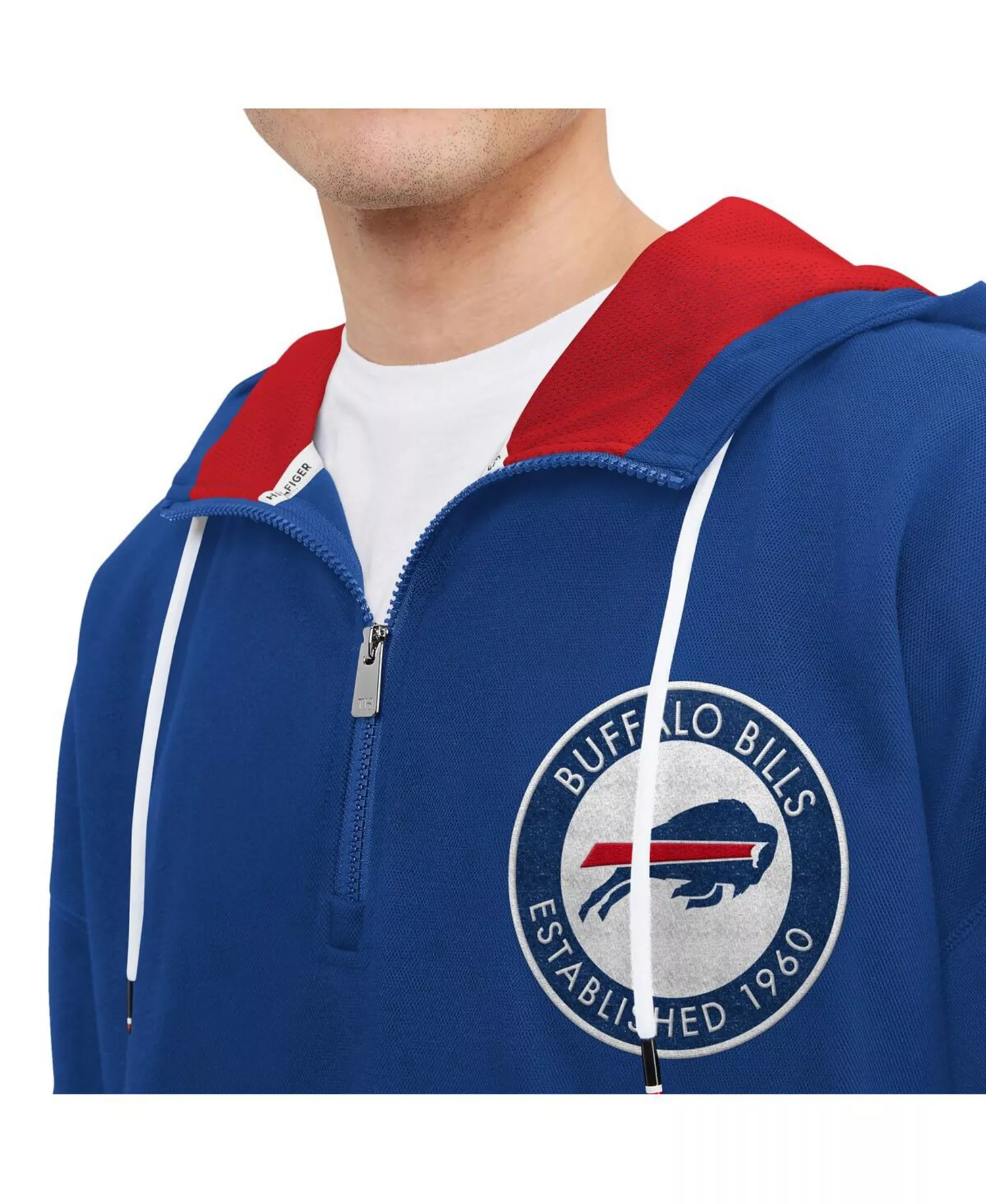 Men's Royal Buffalo Bills Aaron Quarter-Zip Hoodie - Royal - L